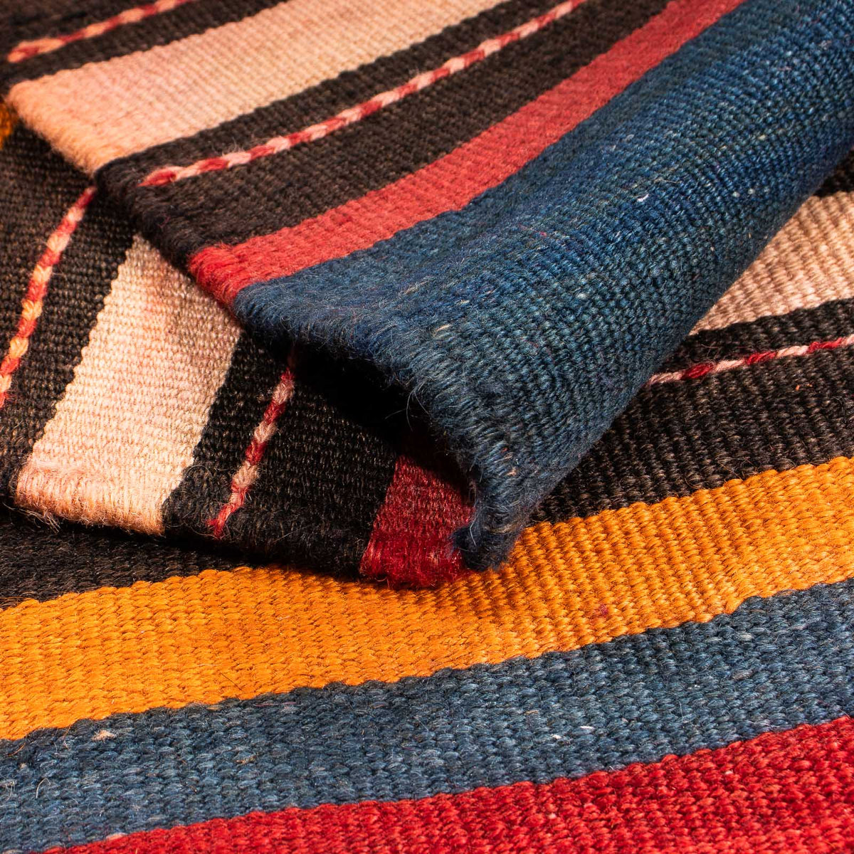 Kelim Rug - Old - 200 x 165 cm - multicolored