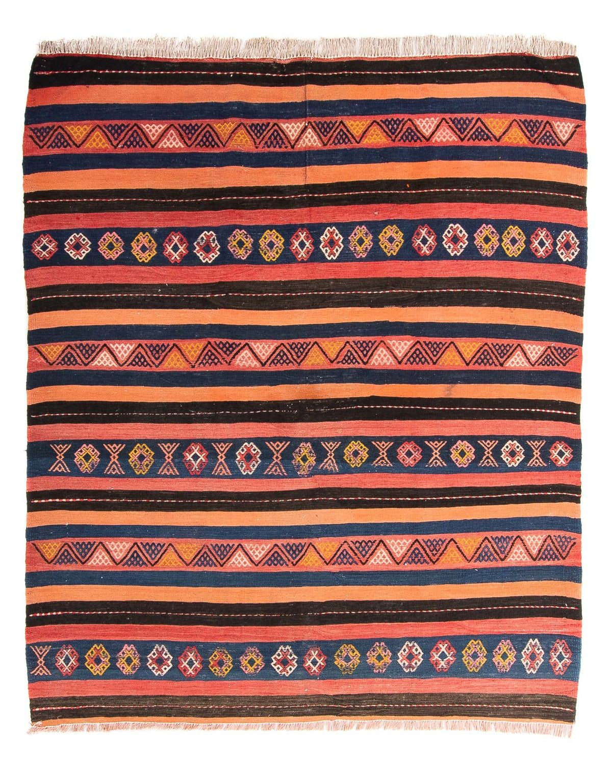 Kelim Rug - Old square  - 180 x 150 cm - multicolored