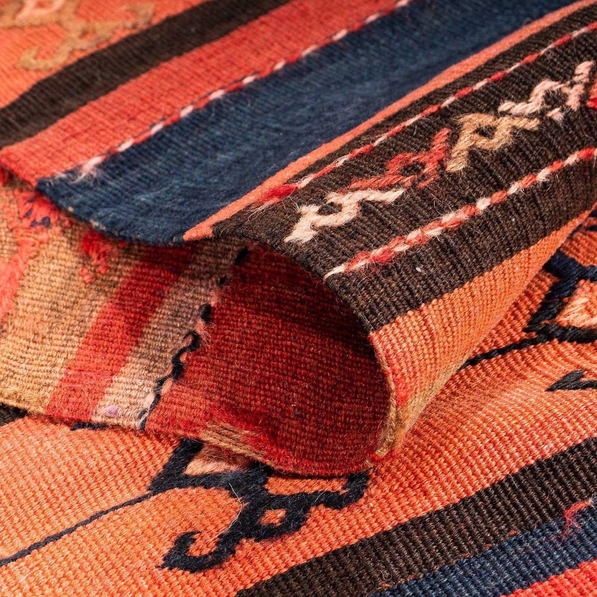 Runner Kelim Rug - Old - 280 x 85 cm - multicolored