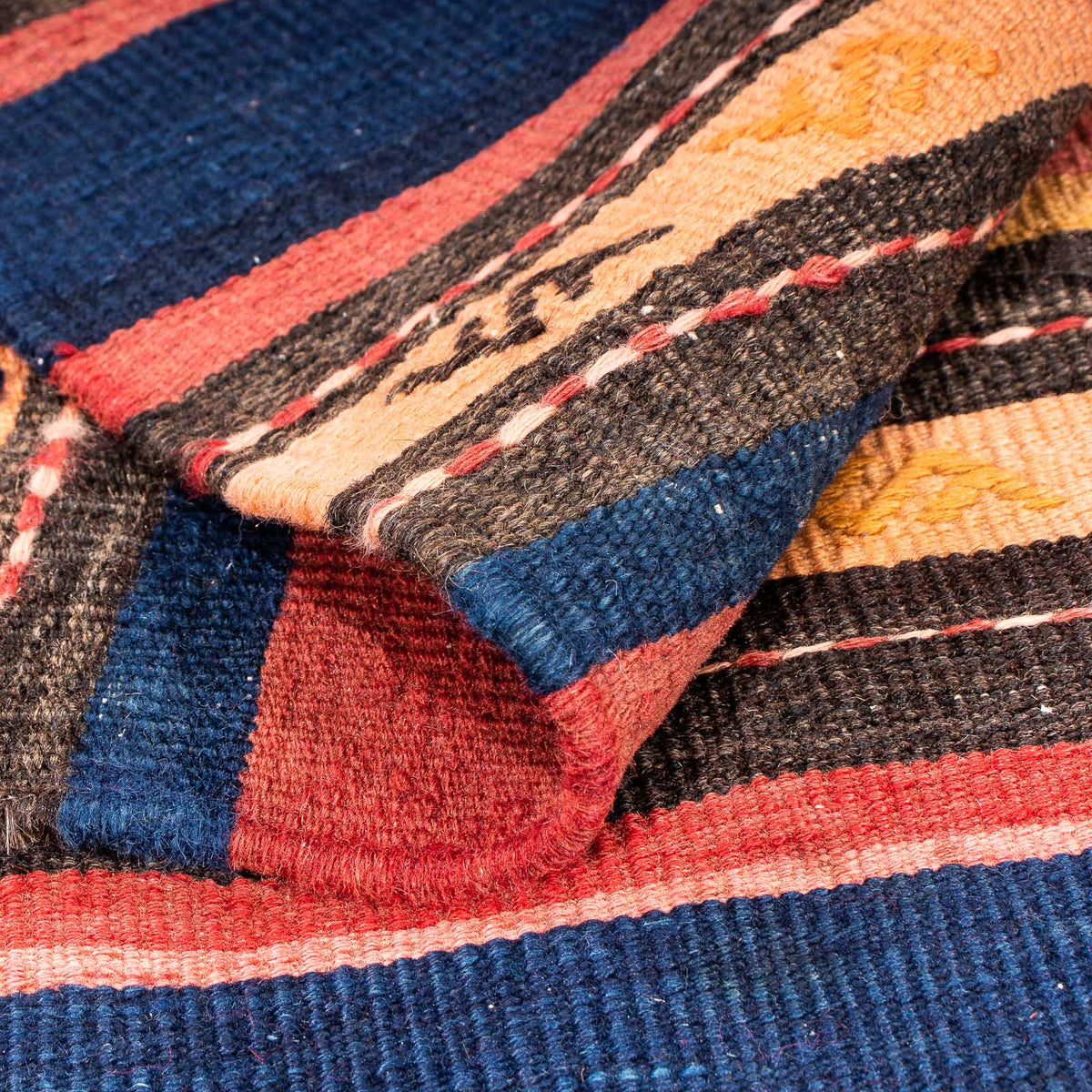 Kelim Rug - Old - 210 x 155 cm - multicolored