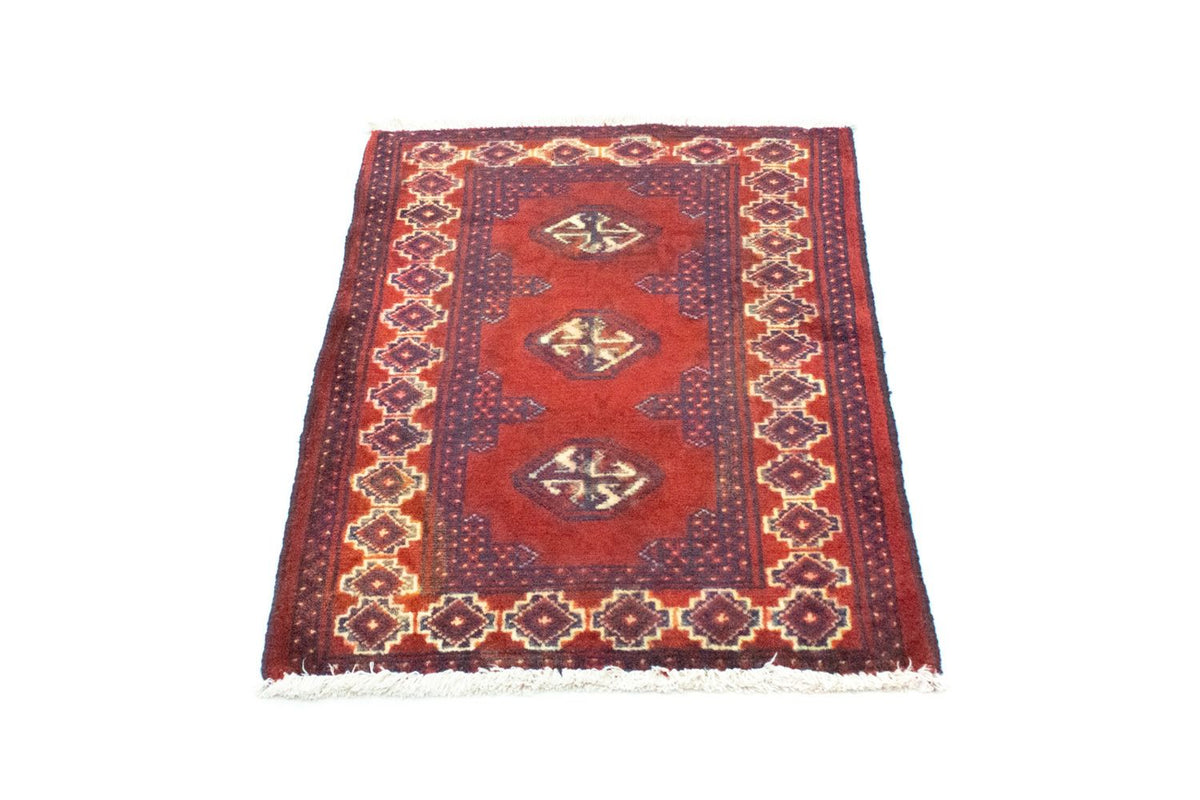 Turkaman Rug - 87 x 62 cm - red