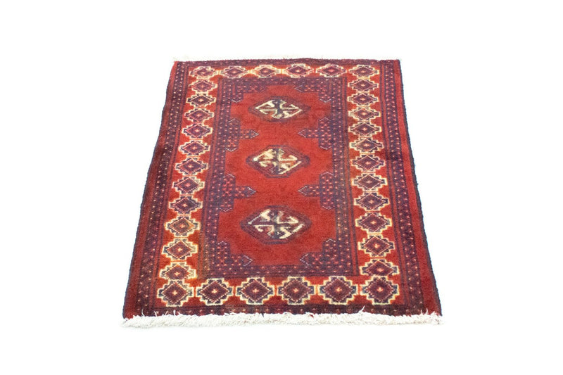 Turkaman Rug - 87 x 62 cm - red