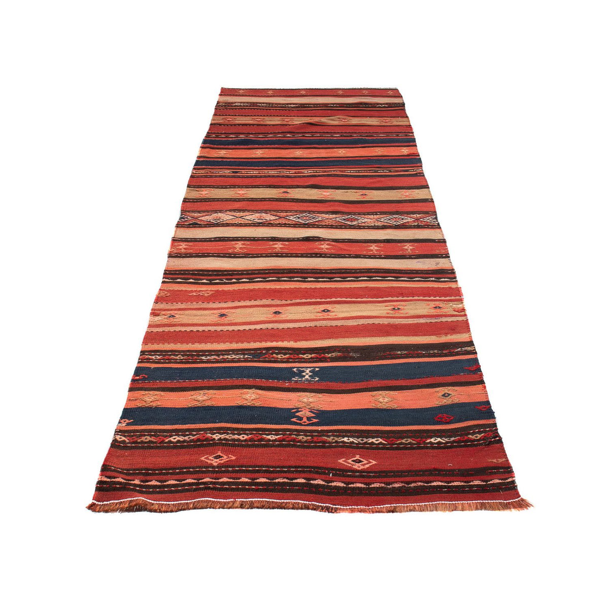 Runner Kelim Rug - Old - 315 x 95 cm - multicolored