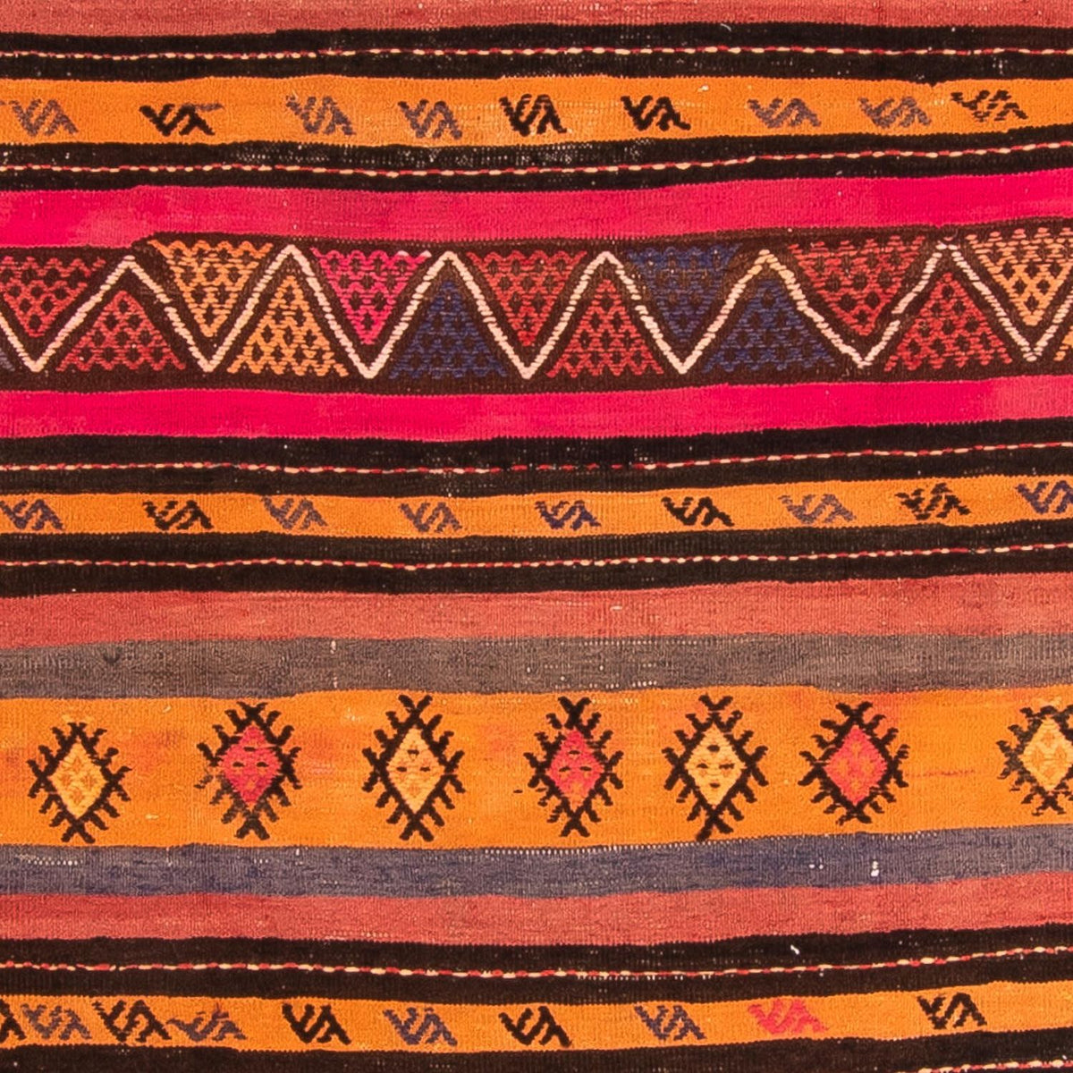 Kelim Rug - Old - 215 x 150 cm - multicolored