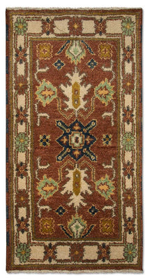 Oriental Rug - 123 x 64 cm - rust