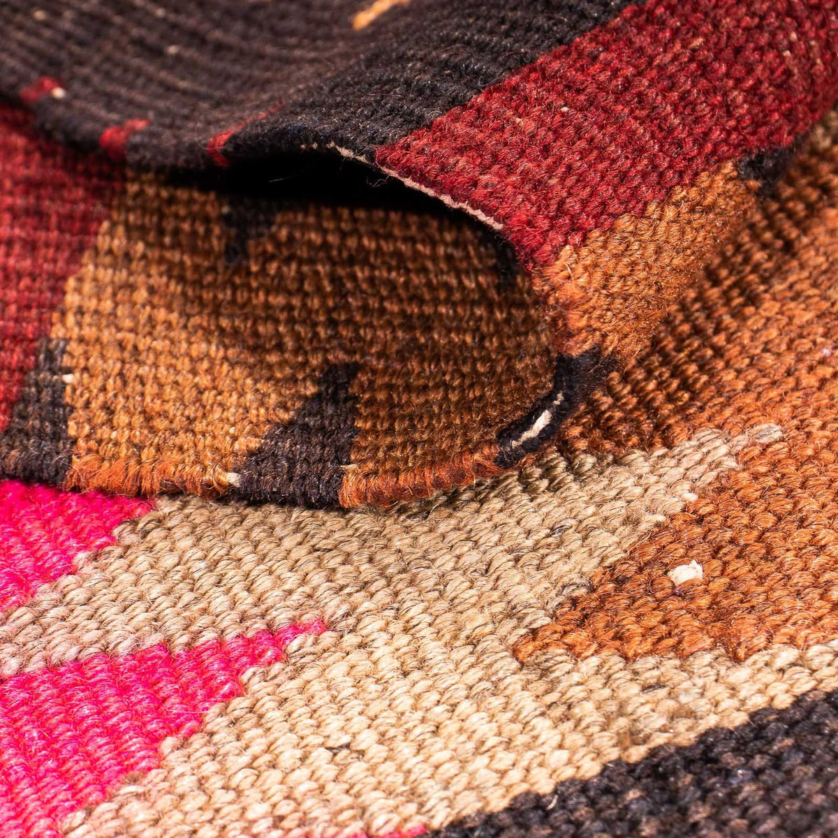 Kelim Rug - Old - 90 x 85 cm - multicolored