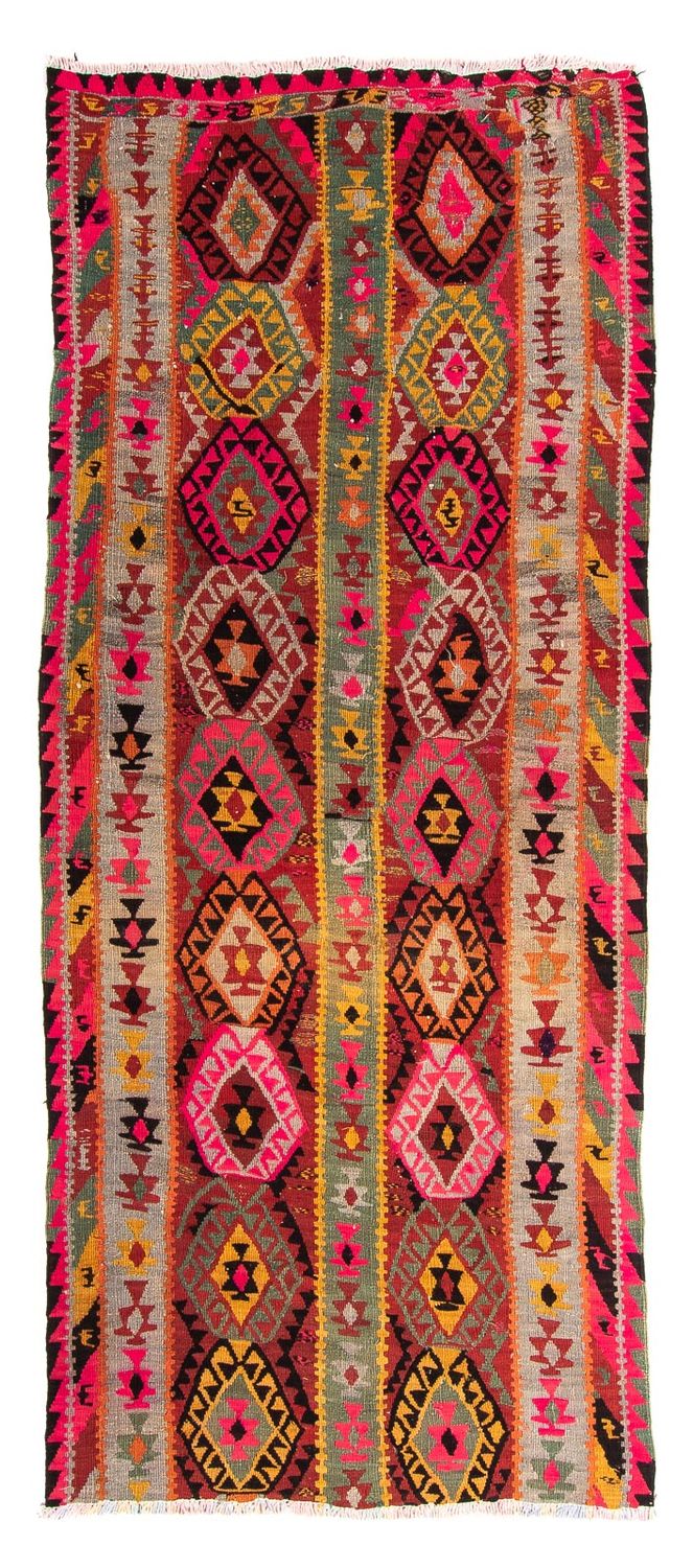 Runner Kelim Rug - Old - 280 x 112 cm - multicolored