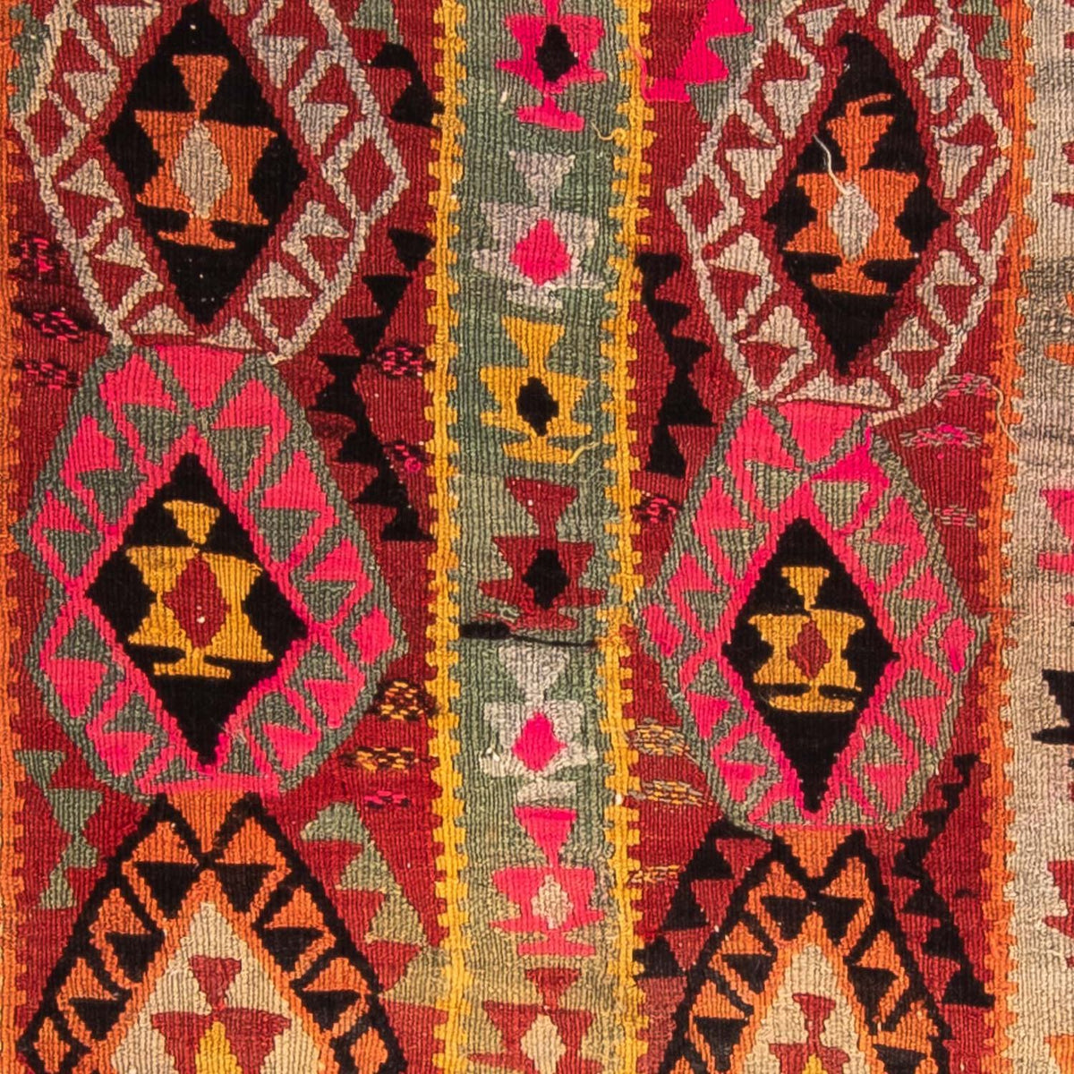 Runner Kelim Rug - Old - 280 x 112 cm - multicolored