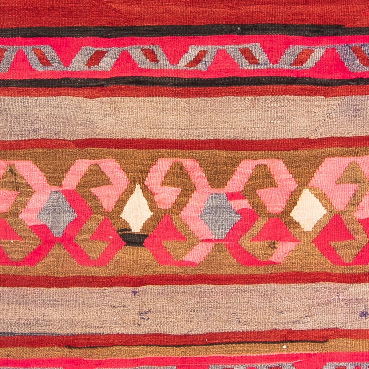 Runner Kelim Rug - Old - 370 x 130 cm - multicolored