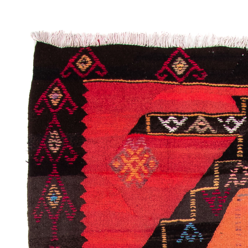 Runner Kelim Rug - Old - 365 x 150 cm - multicolored