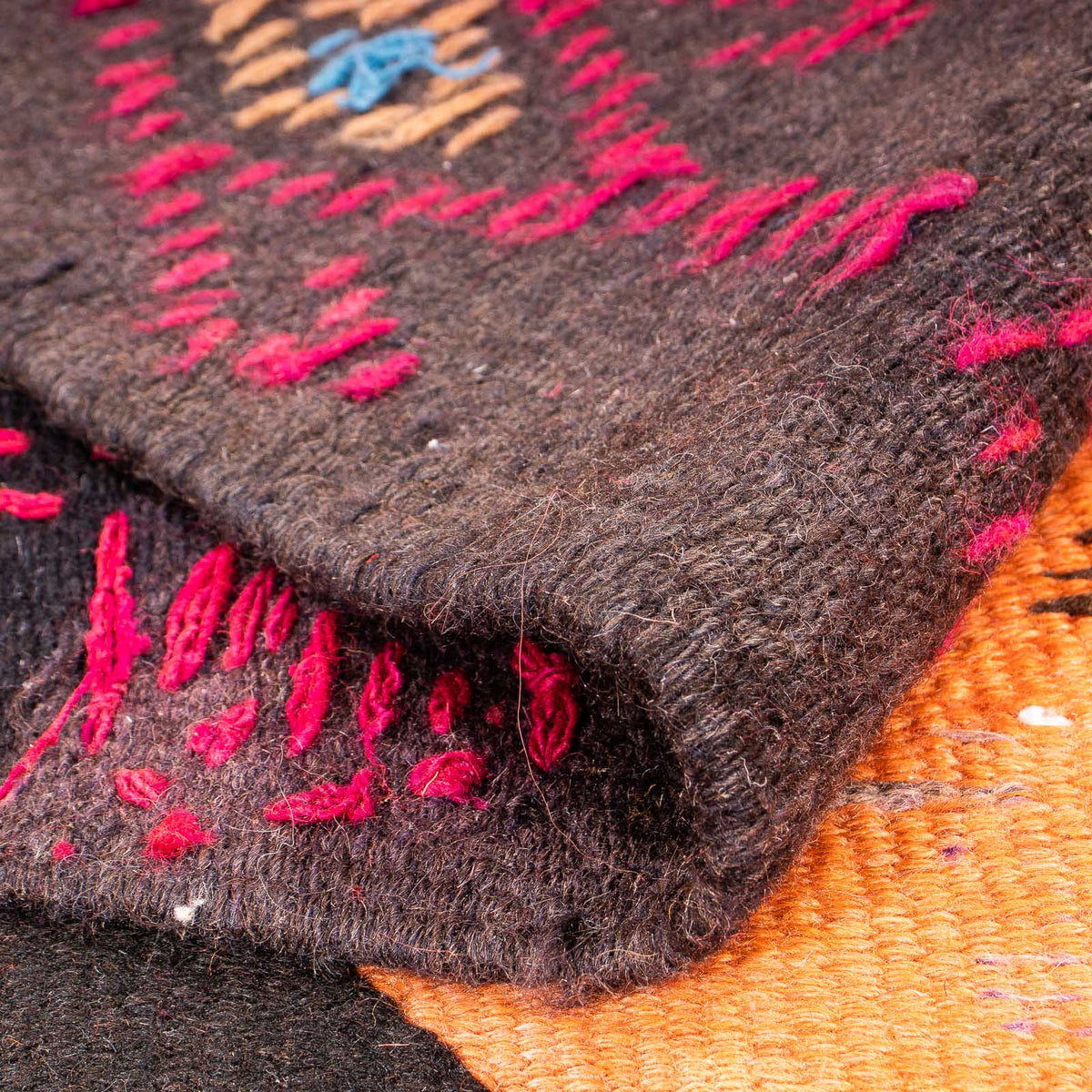 Runner Kelim Rug - Old - 365 x 150 cm - multicolored