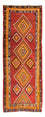 Runner Kelim Rug - Old - 310 x 127 cm - multicolored