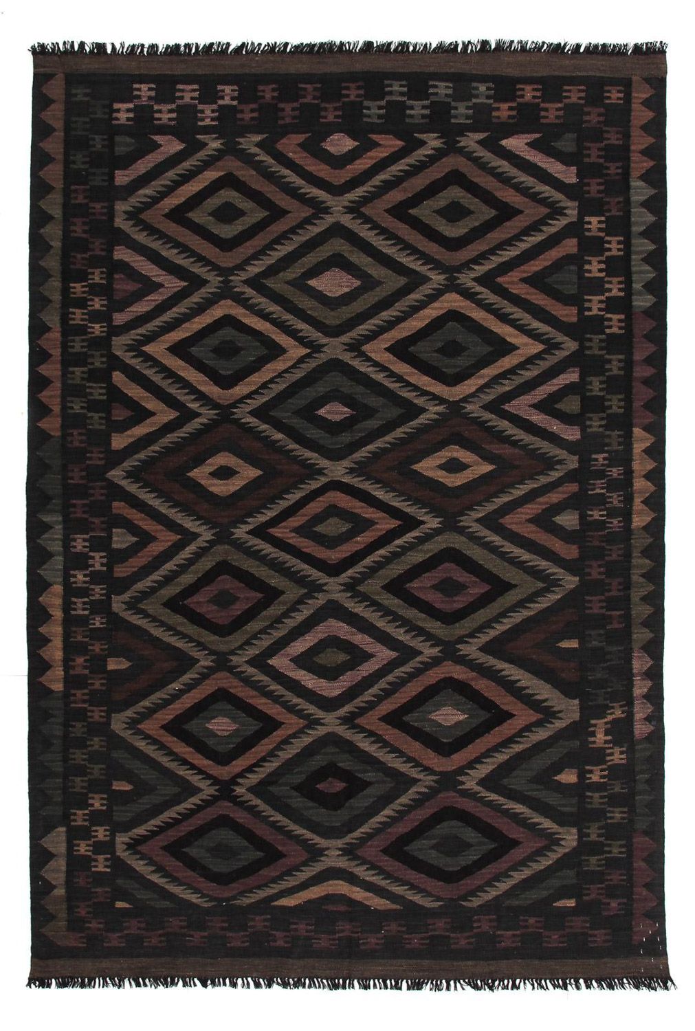 Kelim Rug - Splash - 244 x 169 cm - multicolored