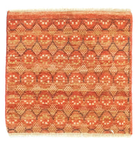 Designer Rug square  - 62 x 59 cm - orange
