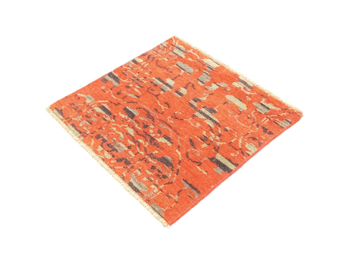 Designer Rug square  - 62 x 61 cm - orange
