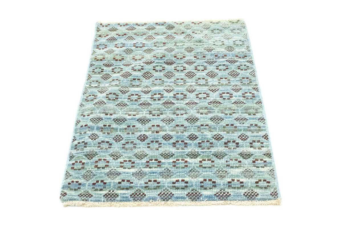 Wool Rug - 92 x 63 cm - light blue