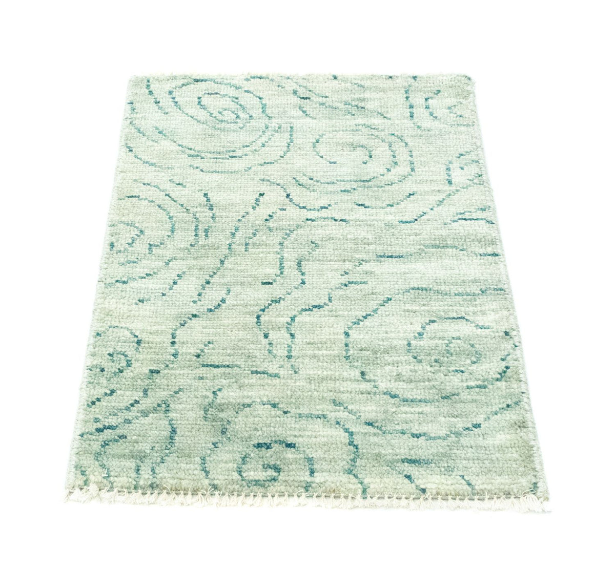 Designer Rug - 90 x 62 cm - green