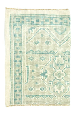 Designer Rug - 95 x 62 cm - light blue