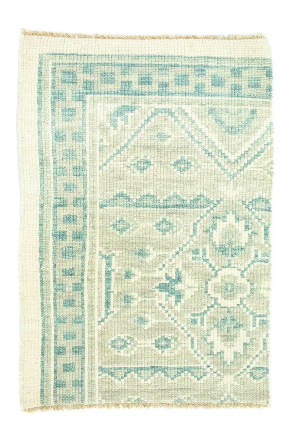 Designer Rug - 95 x 62 cm - light blue