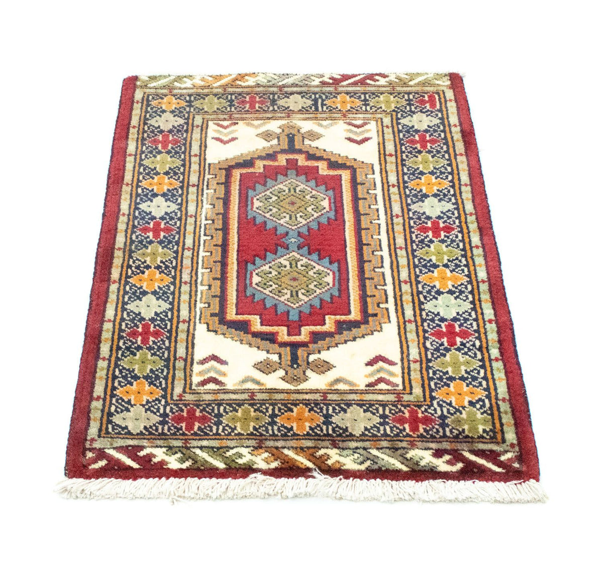 Turkaman Rug - 87 x 60 cm - red