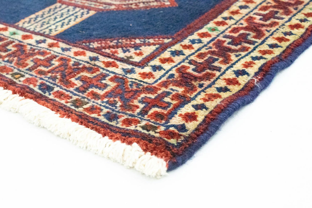 Turkaman Rug - 83 x 63 cm - blue