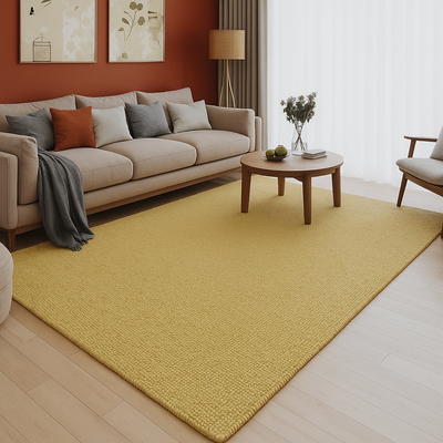 Wool Rug - Felt ball - Mosaik - rectangle