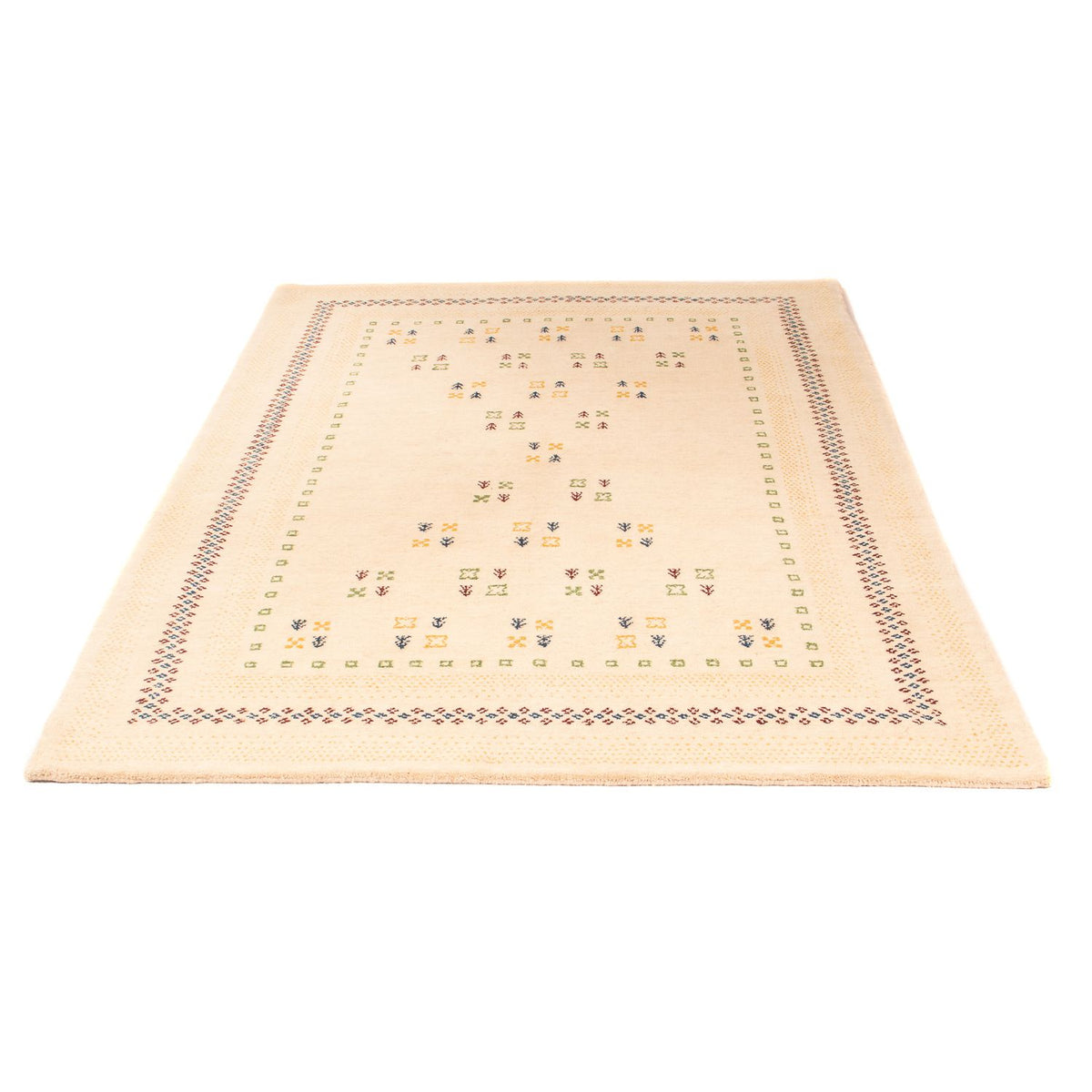 Gabbeh Rug - Loribaft Softy - 197 x 140 cm - multicolored