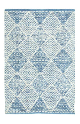 Kelim Rug - Trendy - 92 x 62 cm - light blue