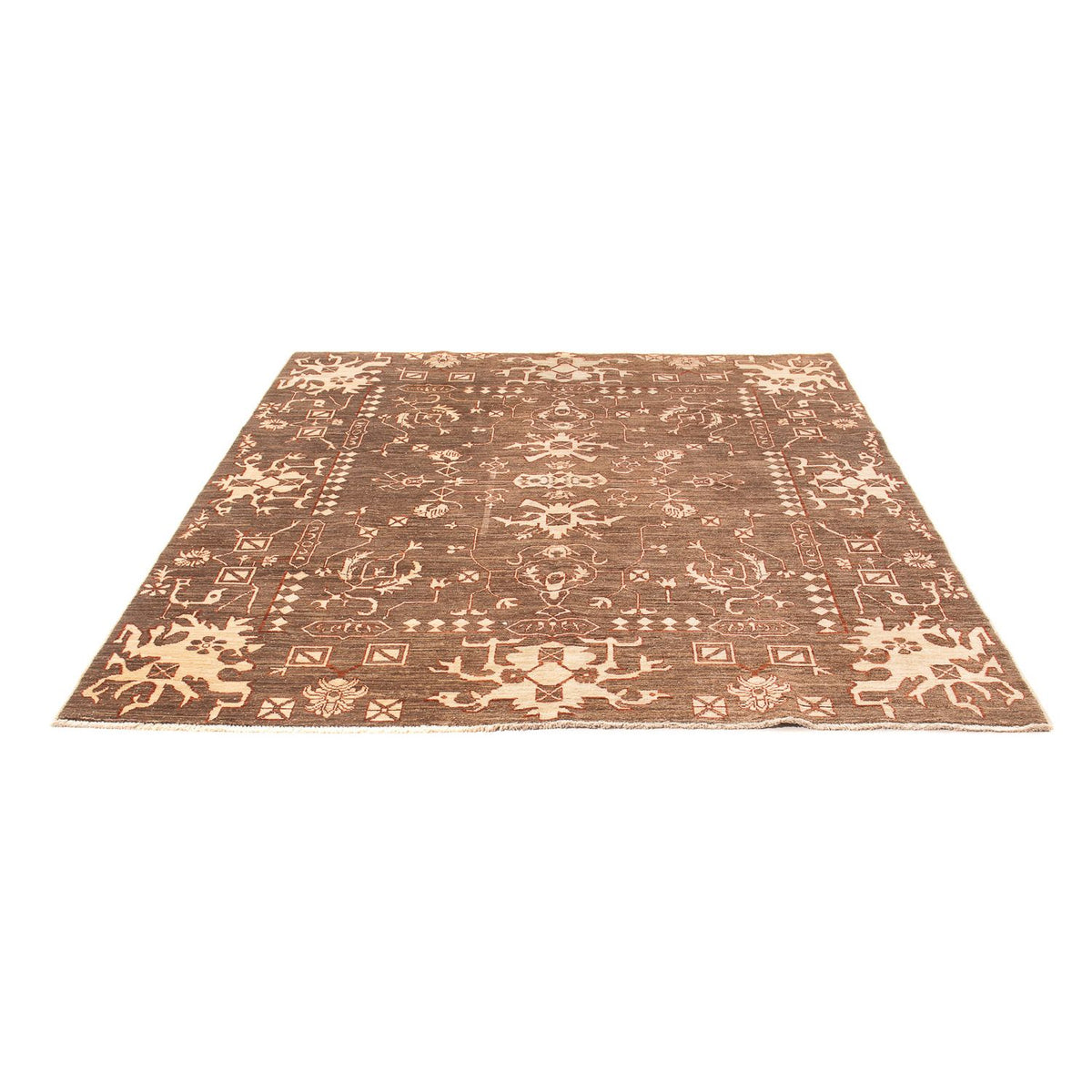 Ziegler Rug - Modern square  - 196 x 182 cm - brown