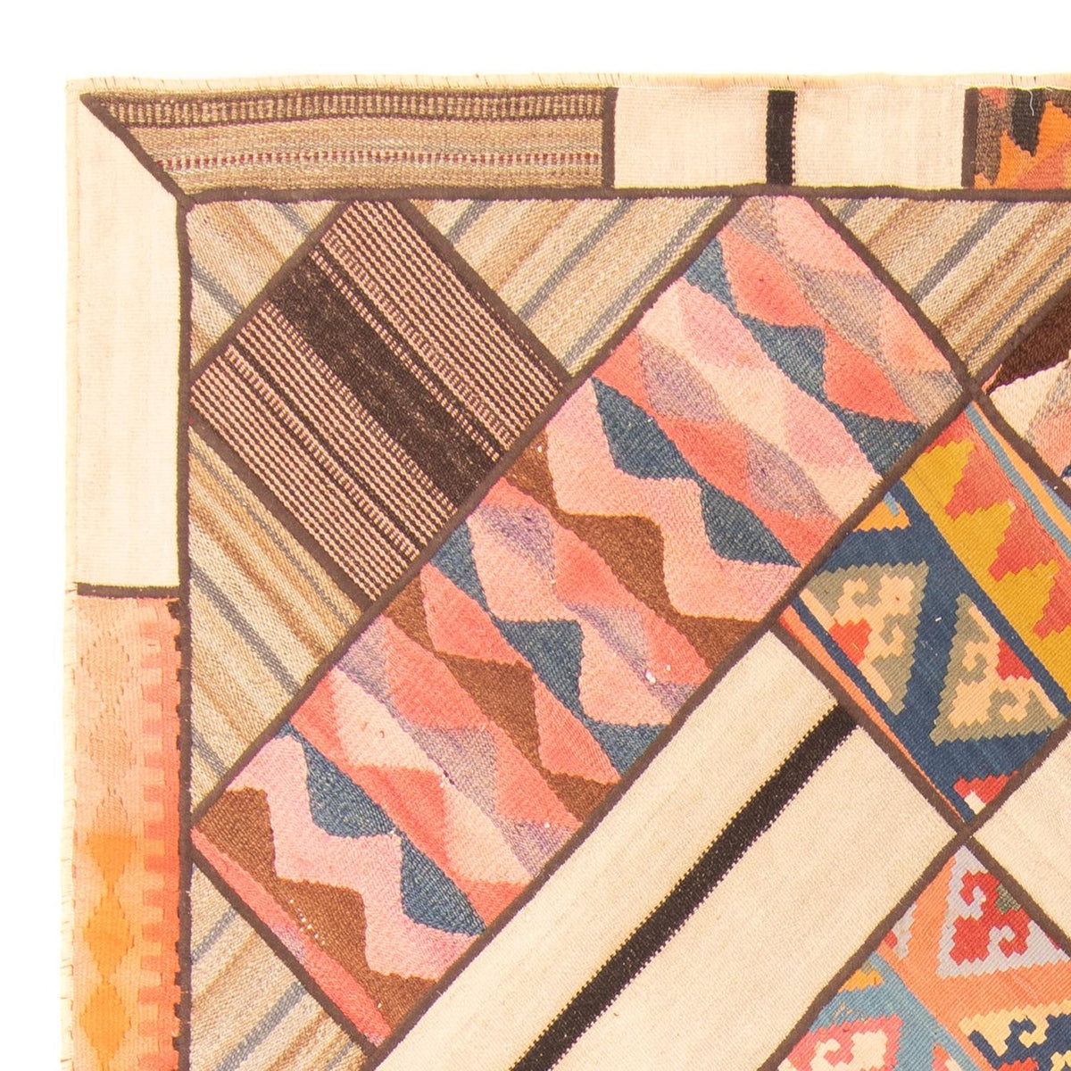 Patchwork Rug 160x230cm - Perserteppich Wollteppich