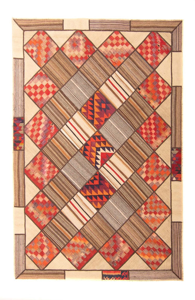 Patchwork Rug - 230 x 160 cm - multicolored