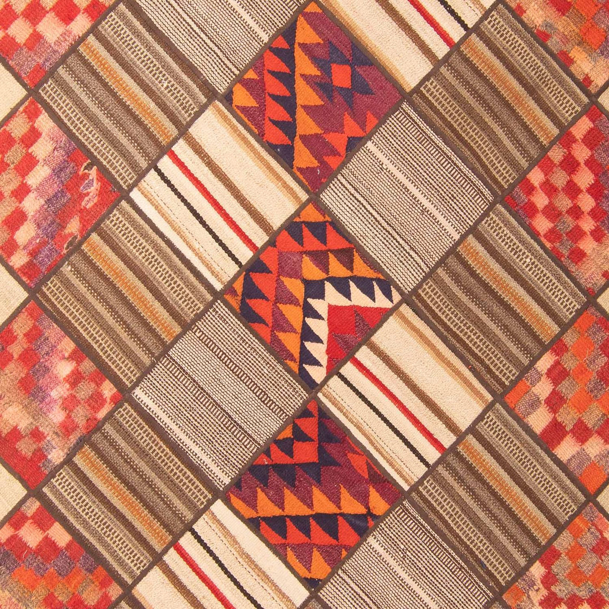 Patchwork Rug - 230 x 160 cm - multicolored