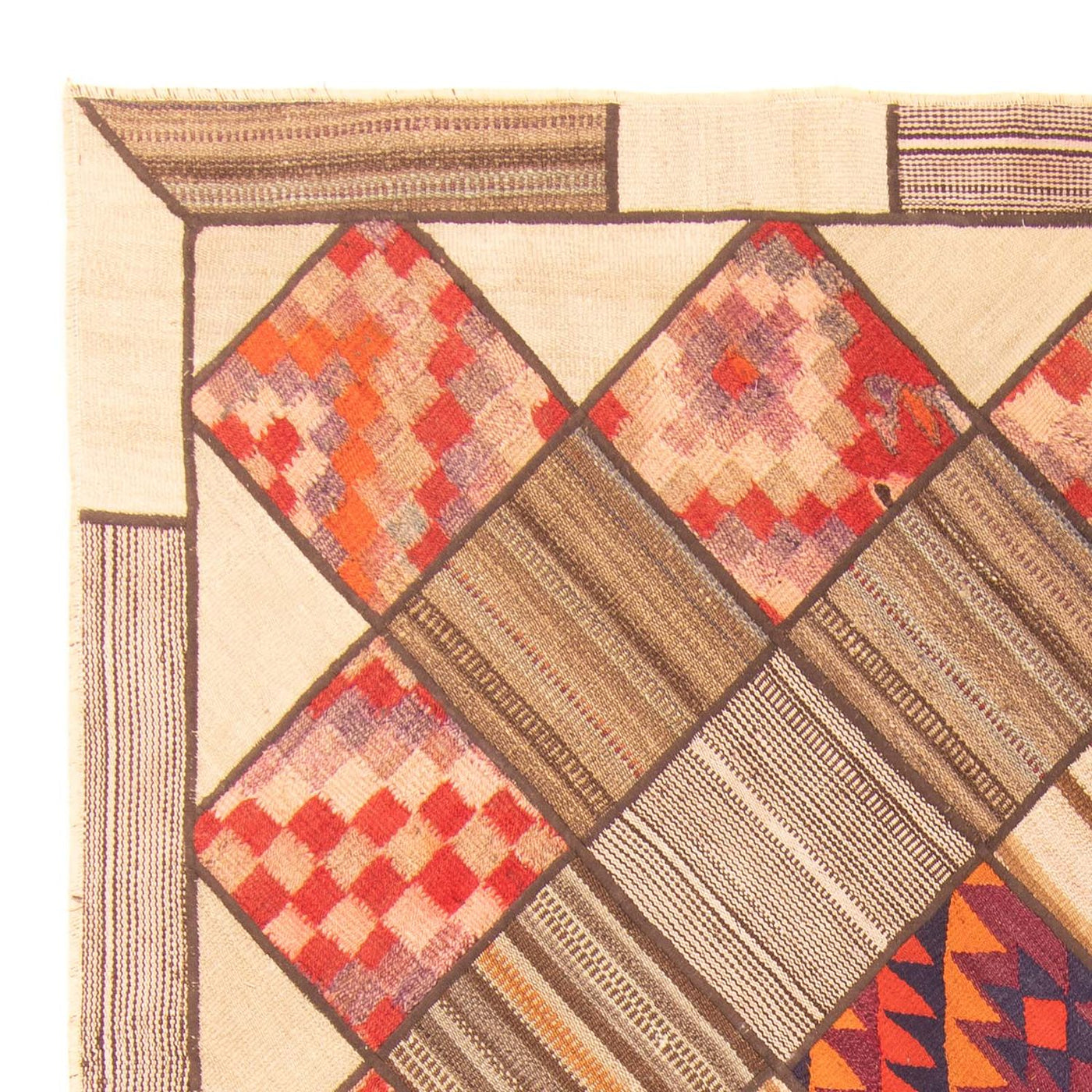 Patchwork Rug 230x160cm - Perserteppich Wollteppich