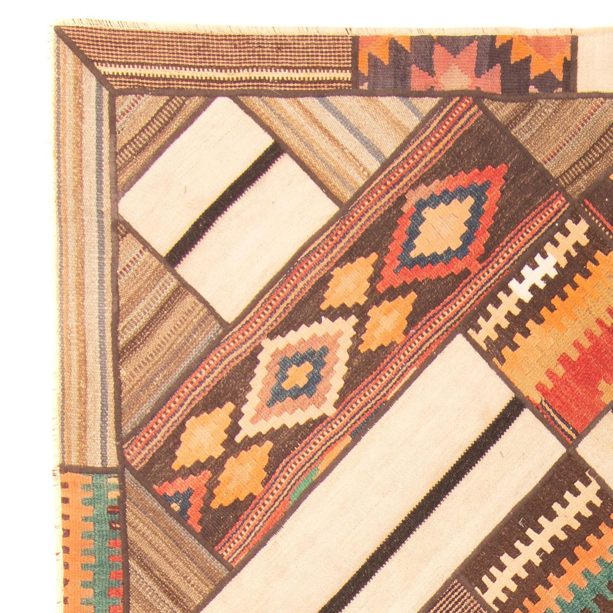 Patchwork Rug 160x230cm - Perserteppich Wollteppich