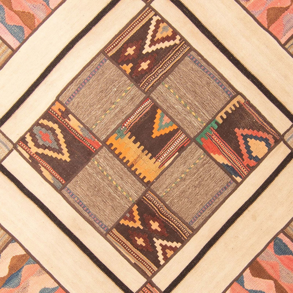 Patchwork Rug - 230 x 160 cm - multicolored