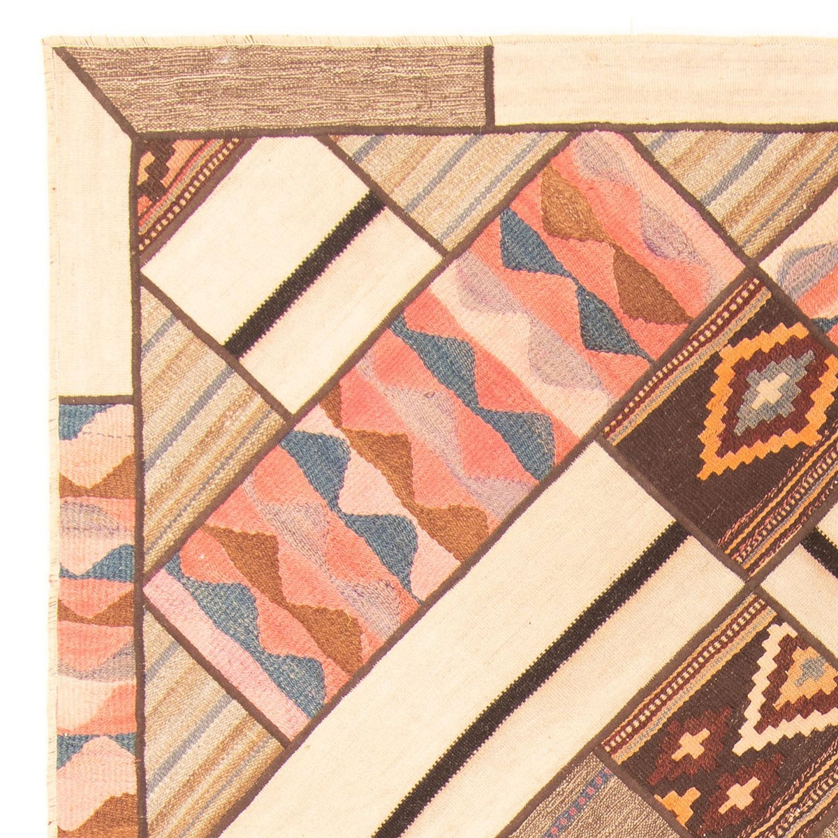 Patchwork Rug 160x230cm - Perserteppich Wollteppich