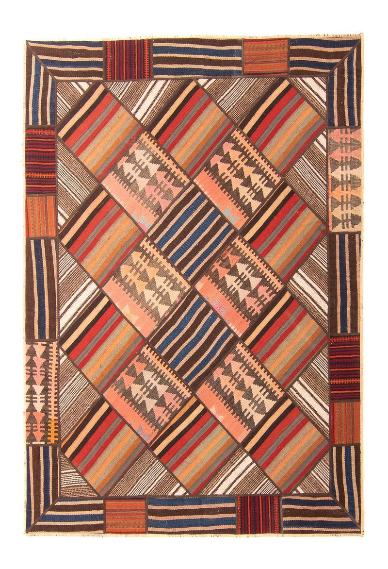 Patchwork Rug - 200 x 150 cm - multicolored