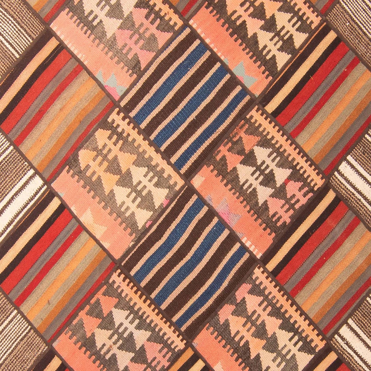 Patchwork Rug - 200 x 150 cm - multicolored