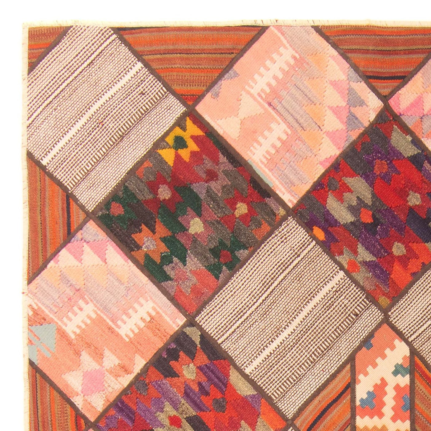 Patchwork Rug 200x150cm - Perserteppich Wollteppich
