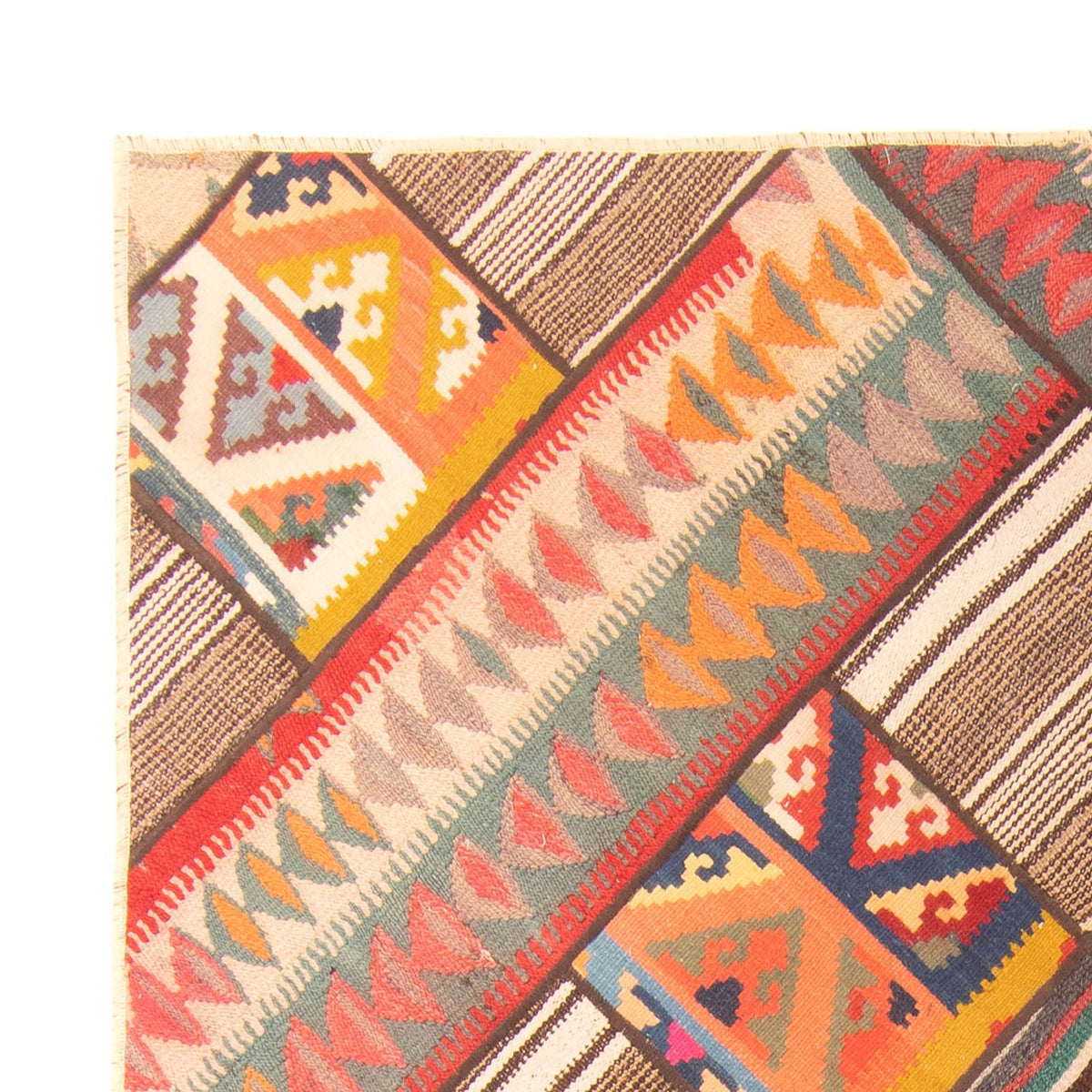 Patchwork Rug - 200 x 150 cm - multicolored