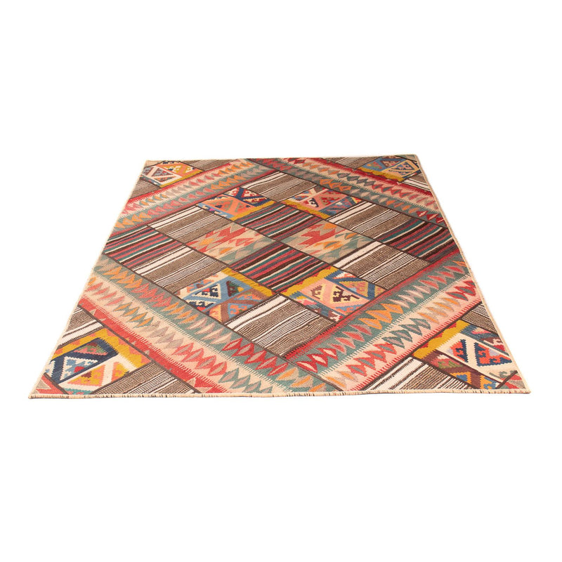 Patchwork Rug - 200 x 150 cm - multicolored