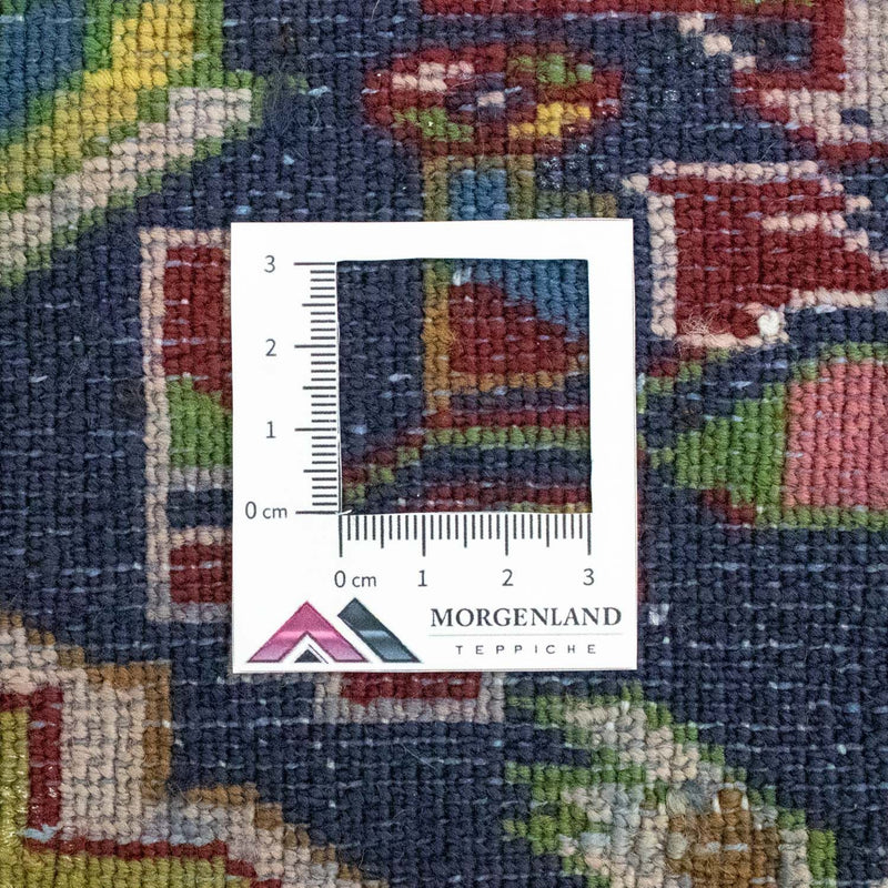 Turkaman Rug - 86 x 70 cm - dark blue