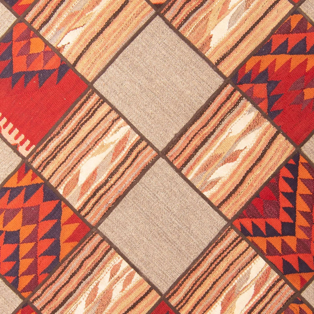 Patchwork Rug - 200 x 150 cm - multicolored