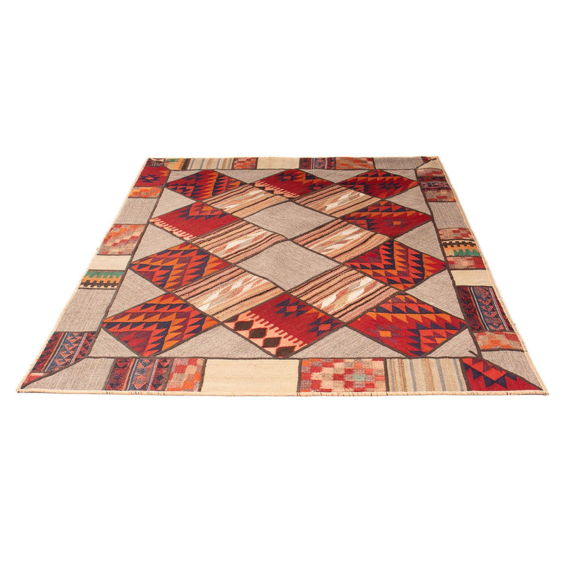 Patchwork Rug - 200 x 150 cm - multicolored