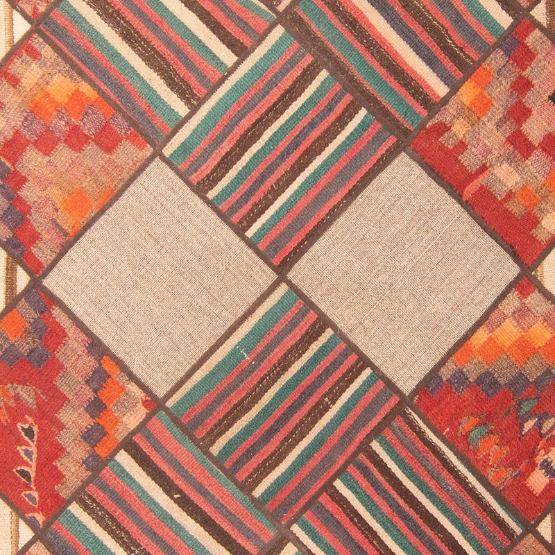 Patchwork Rug - 200 x 150 cm - multicolored