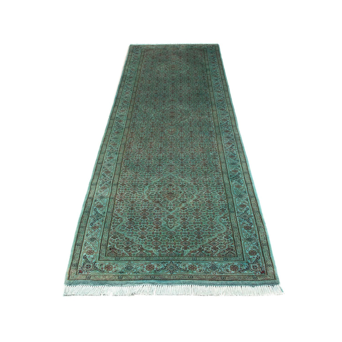 Runner Oriental Rug - Tabriz - 305 x 84 cm - green