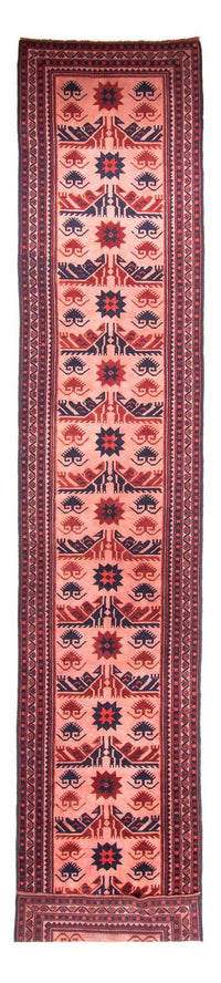 Runner Kelim Rug - Oriental - 400 x 75 cm - light red