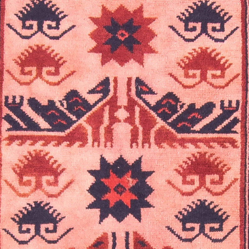 Runner Kelim Rug - Oriental - 400 x 75 cm - light red