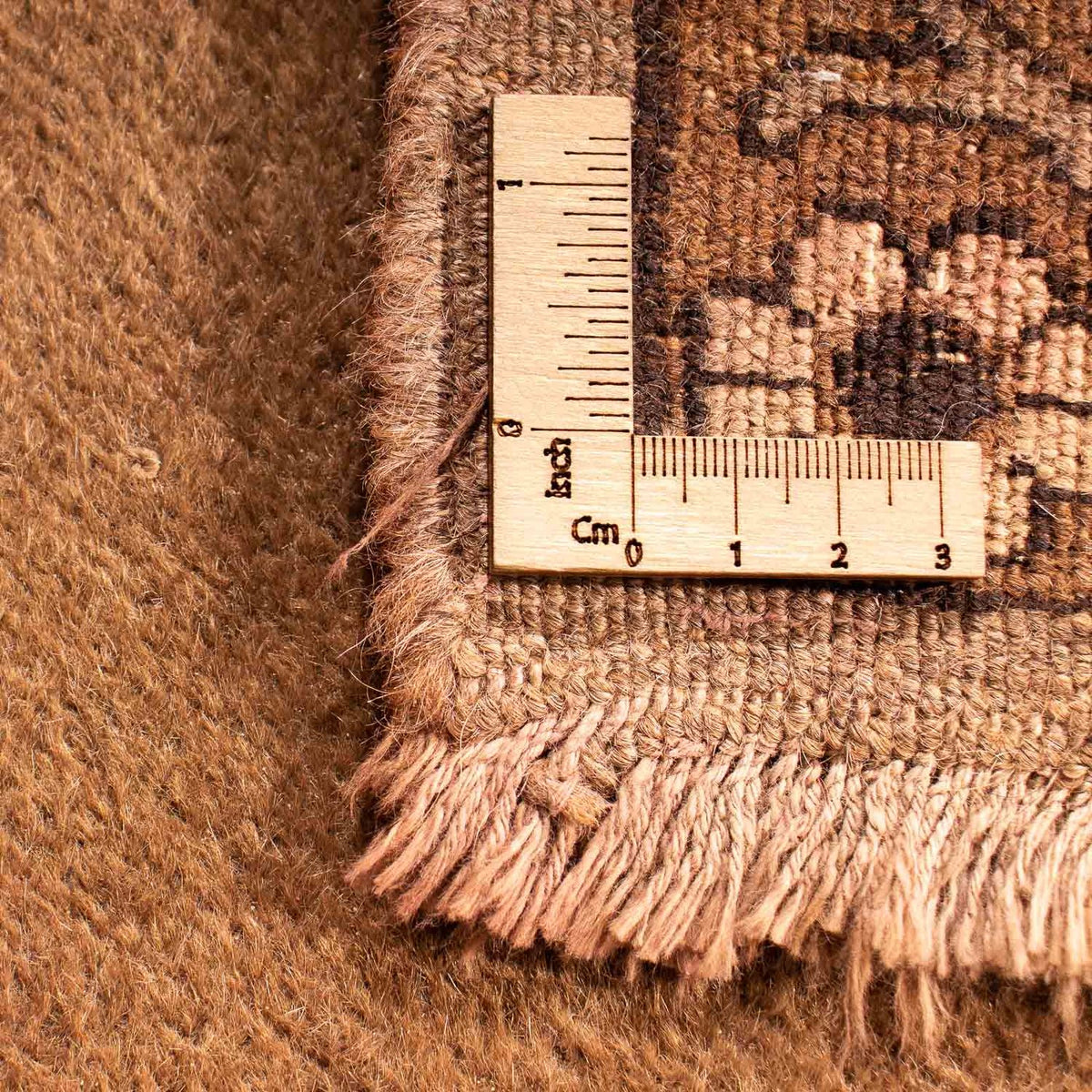 Afghan Rug - 213 x 150 cm - dark beige