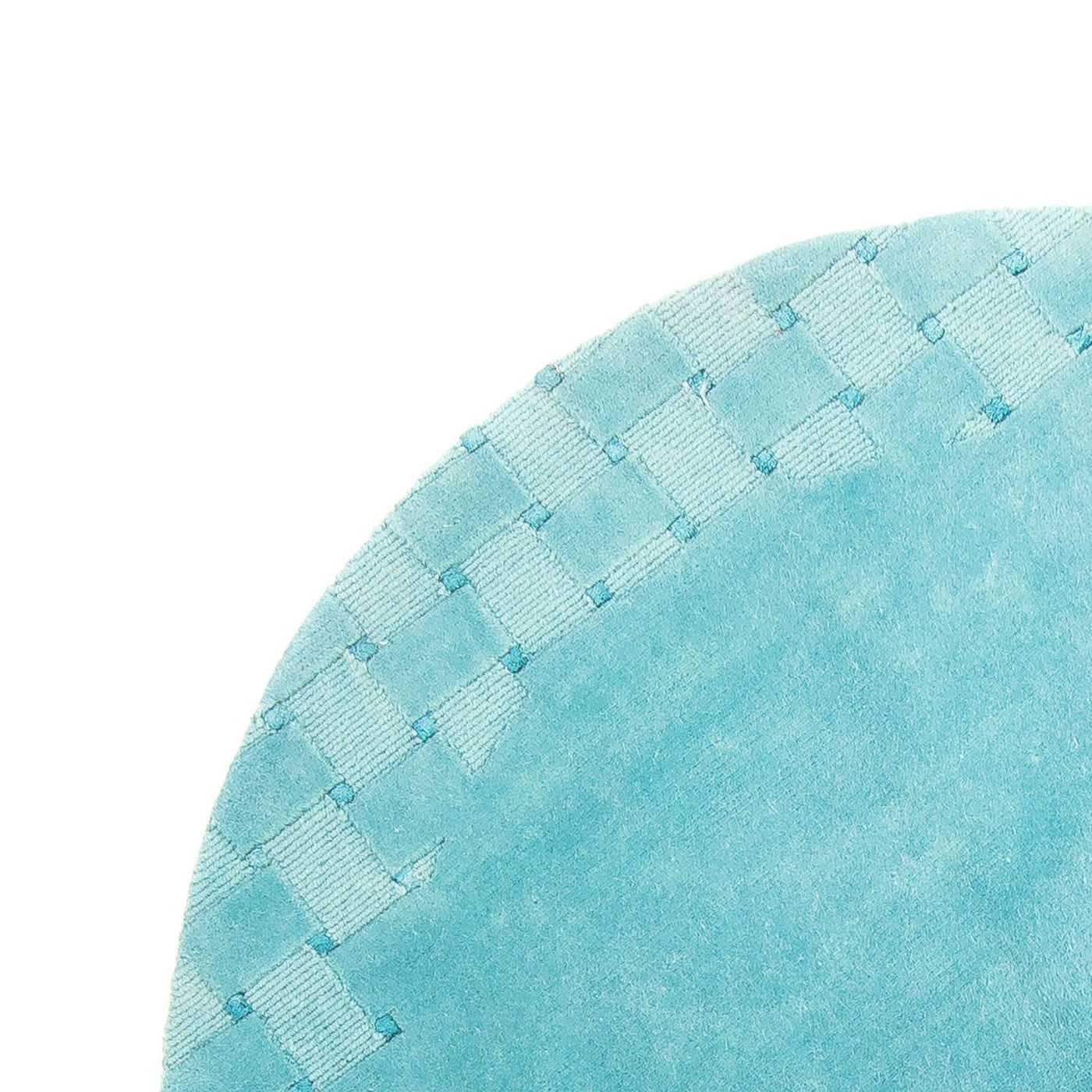 Nepal Rug round  - 151 x 151 cm - light blue